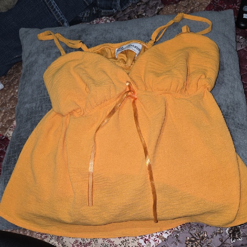 No Boundaries Orange Camisole Top